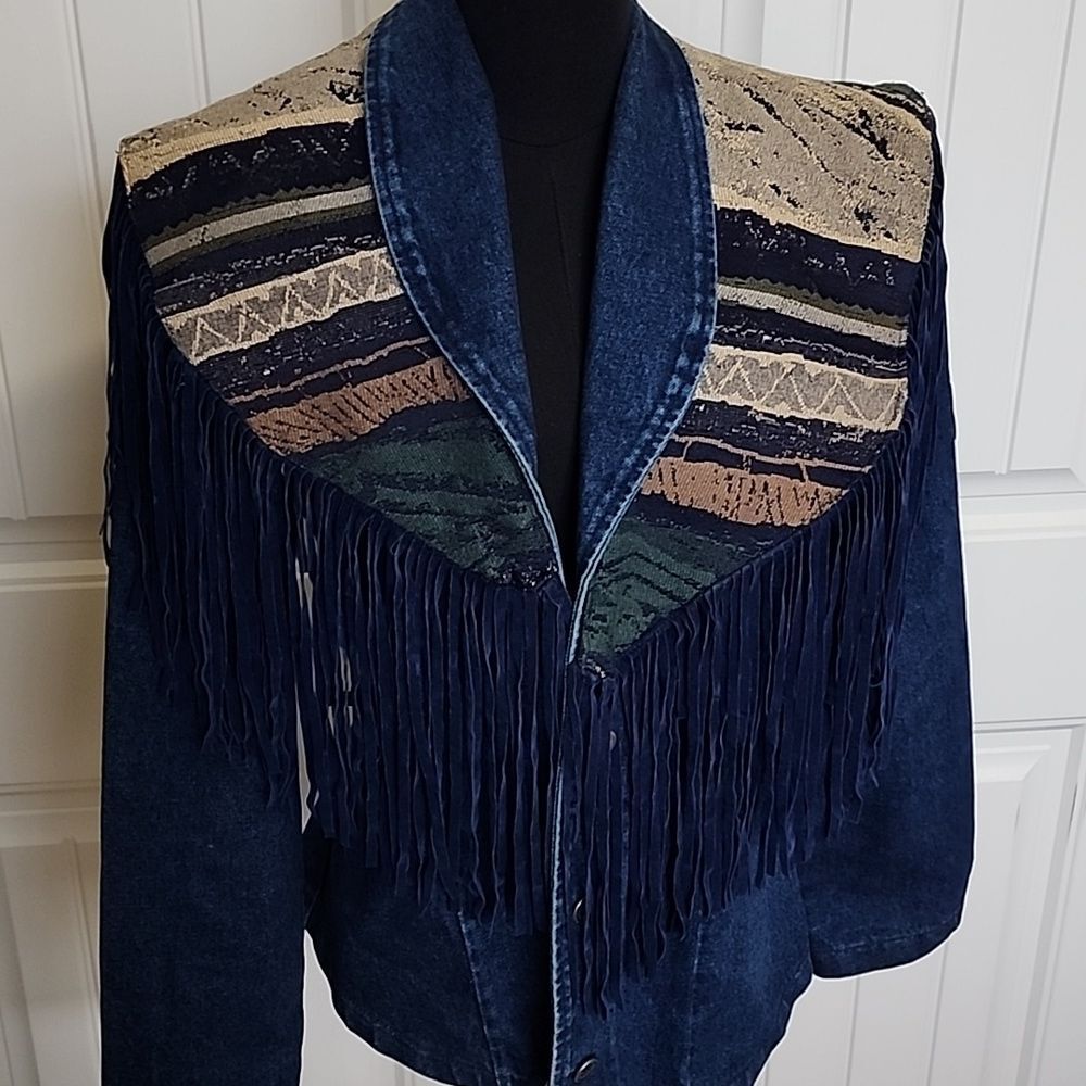 Vintage Womens Apache Fringe Jacket - Picture 2 of 5